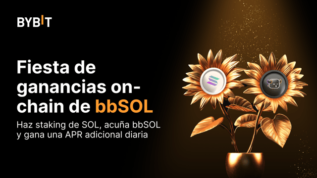 Fiesta On-Chain Earn de bbSOL:  haz staking de SOL por bbSOL y gana parte de los 100,000 USDT disponibles en SOL