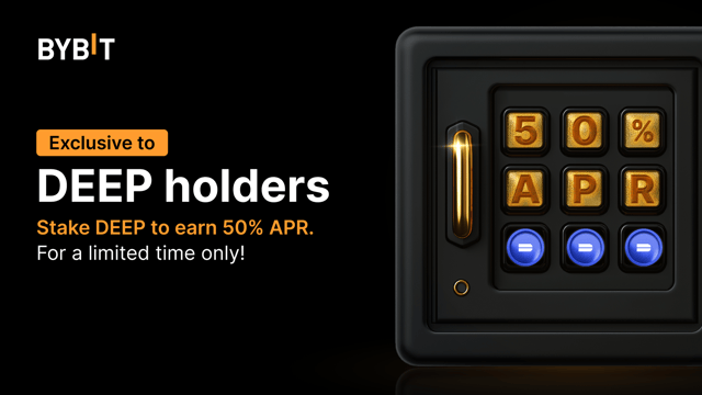 Join the DEEP party: Stake DEEP to enjoy up to 50% APR and share a 250000 DEEP prize pool!