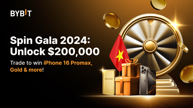 🇻🇳[Vietnam] Spin Gala 2024: Trade Daily to Unlock $200,000 in Prizes including iPhone 16 Pro Max, Gold, & More!