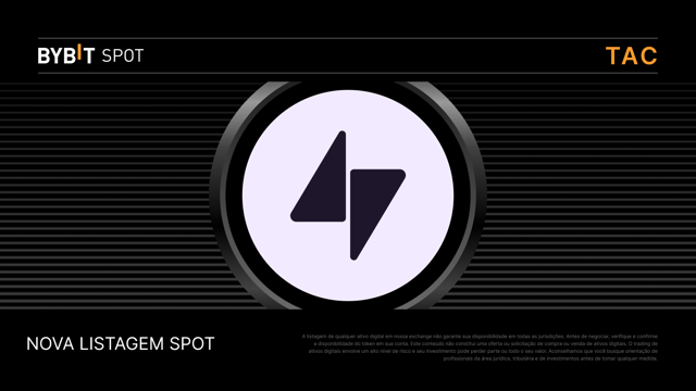 Nova Listagem: TAC /USDT — Garanta parte do prêmio total de 60.000.000 TAC!