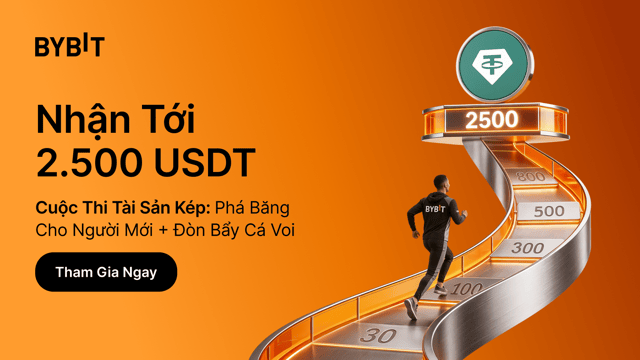 Thử thách Tài sản kép Bybit hai tuần một lần:  Nhận thưởng lên đến 2.500 USDT mỗi 2 tuần!