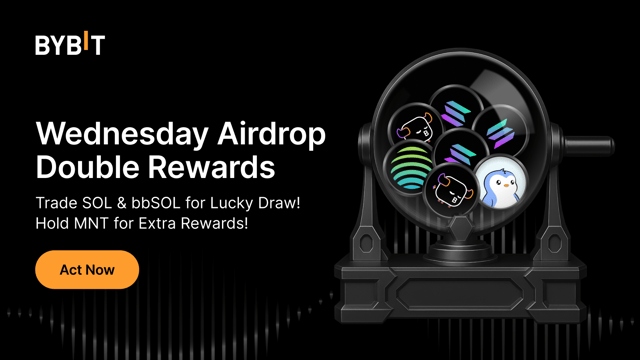 Wednesday Airdrop Double Rewards: Trade & hold to win SOL & bbSOL!