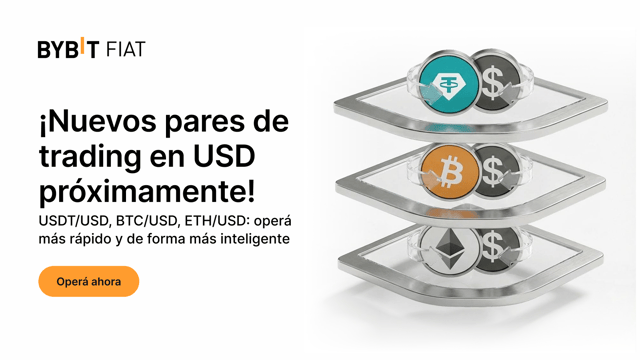 Grandes noticias: ¡nuevos pares de trading en USD llegan a Bybit!
