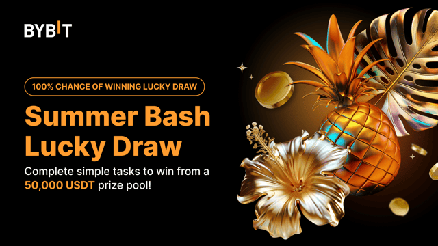 [Selected Countries Only] Summer Bash Lucky Draw: Win 1 ETH & Airdrops From a 50,000 USDT Prize Pool — 100% Chance of Winning