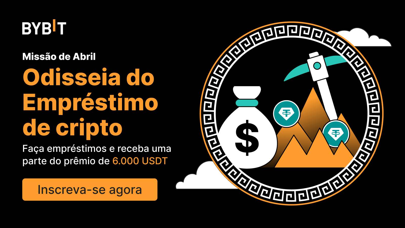Bybit Announcement | [Jornada no Empréstimo de cripto] Missão de abril:  Garanta a sua parte do prêmio de 6.000 USDT