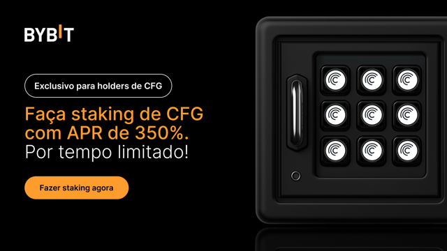 Participe da Festa do CFG: faça staking de CFG para ganhar 350% de APR e dividir um prêmio de 50.000 CFG!