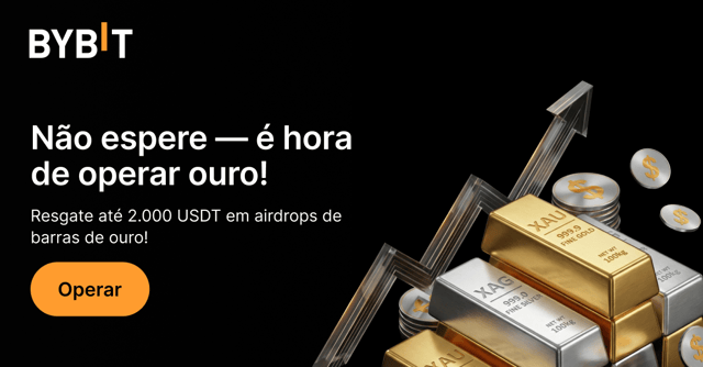 Opere ouro e prata na Bybit: resgate até 2.000 USDT em airdrops!