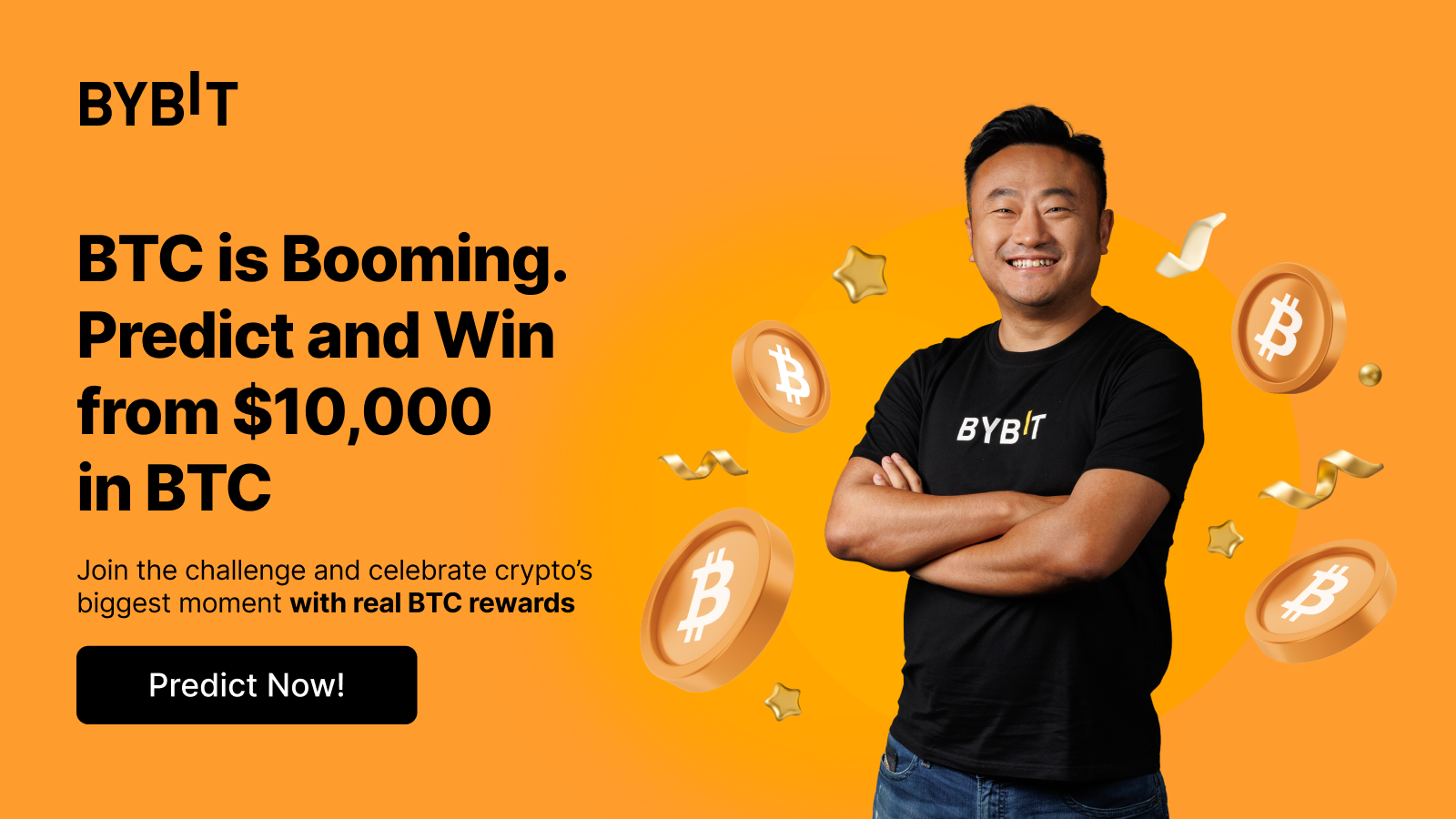Bybit Announcement | BTC hits the spotlight: Predict, trade and win from  $10,000 in BTC!