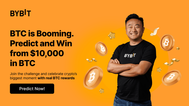 BTC hits the spotlight: Predict, trade and win from $10,000 in BTC!