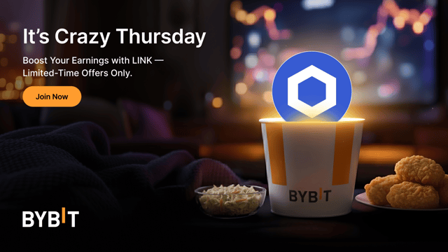 Earn up to 555% APR with LINK - Bybit’s Crazy Thursday Earn deals!