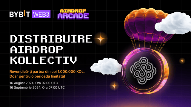 Distribuiri prin Airdrop Kollectiv Revendică-ți partea din cei de 1.000.000 KOL