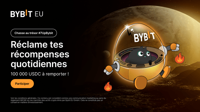 Chasse au trésor #7UpBybit : réclame ta part des 100 000 USDC !