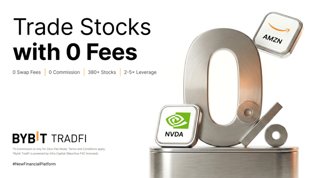 Trade Stock CFDs with 0 swap fees on Bybit TradFi