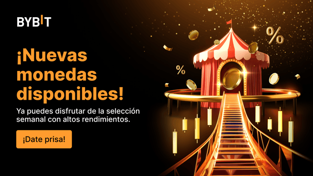 Bybit Earnival está en marcha: Gana hasta un 555% de APR y tokens de oro reales.