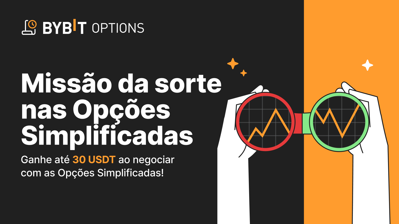 Bybit Announcement | Missão da sorte nas Opções Simplificadas: negocie  opções e ganhe até 30 USDT