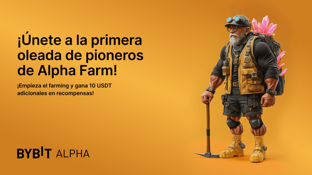 Campaña Alpha Farm Pioneer: ¡Gana 10 USDT extra además de recompensas de staking!