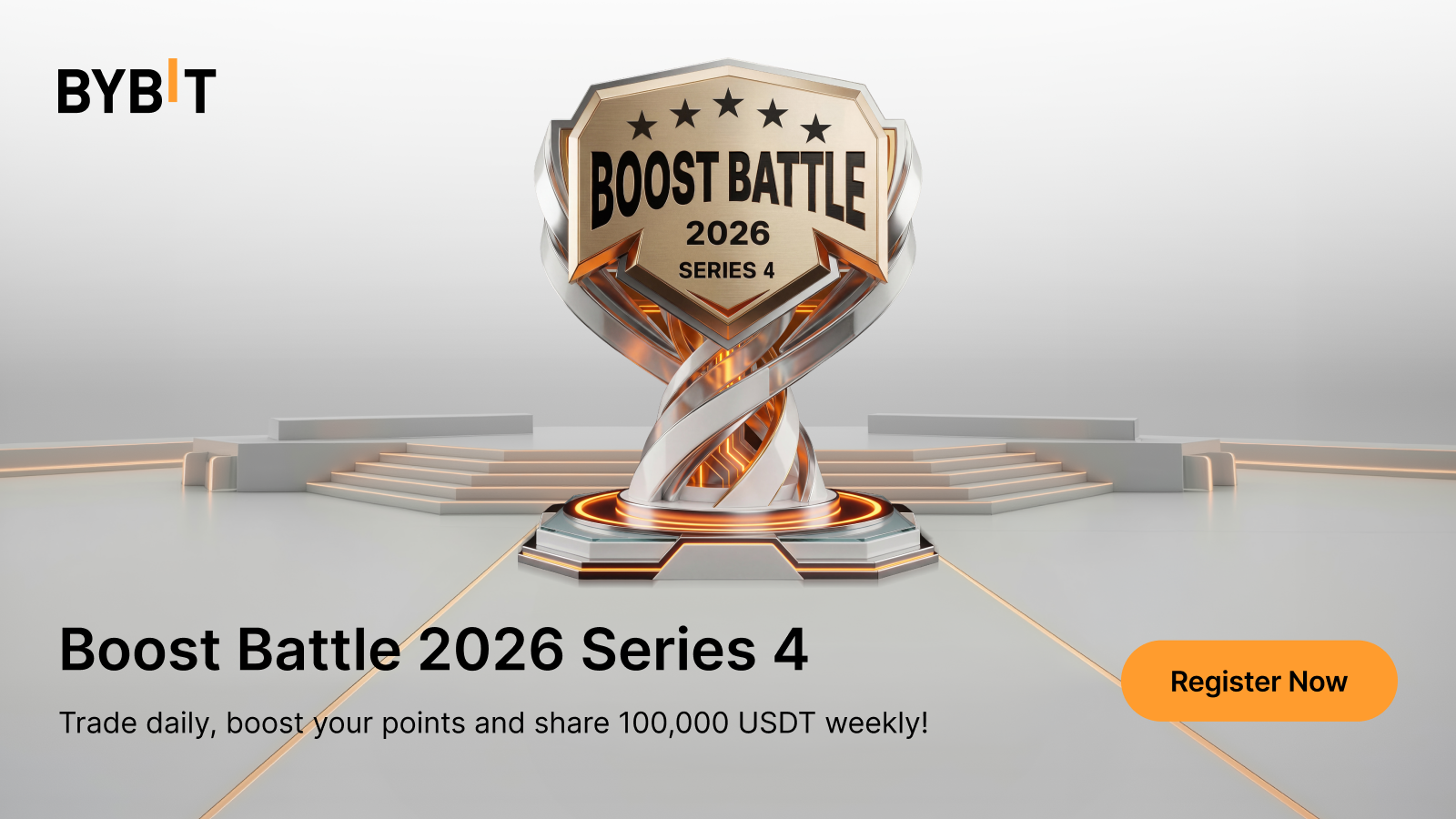 Boost Battle 2026 Series 4: Trade & grab your share of the 300,000 USDT prize pool!