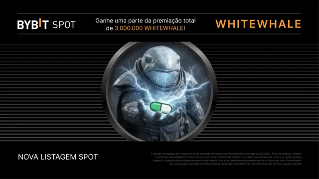 WHITEWHALE Spot e Alpha Token Splash: Ganhe uma parte do prêmio total de 3.000.000 WHITEWHALE