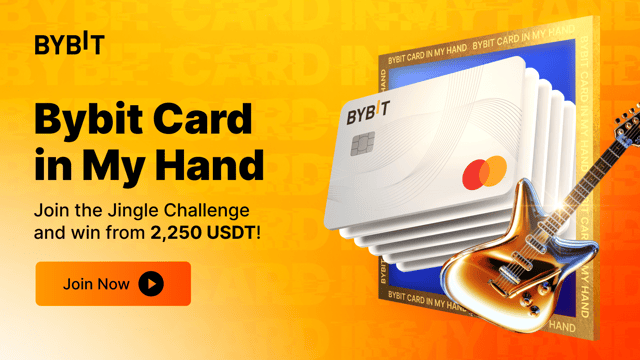 Bybit Card in My Hand: Join the Jingle Challenge & Win From 2,250 USDT!
