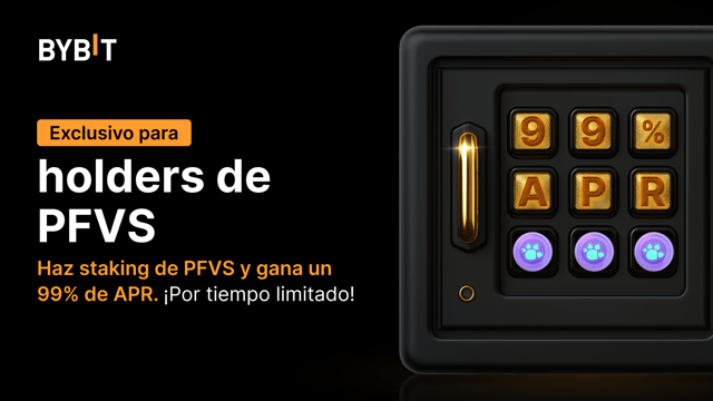 Únete a la fiesta de PFVS: haz staking de PFVS para disfrutar de un APR de hasta el 99% y ganar parte del fondo de premios de 1,000,000 PFVS