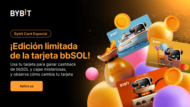 Evoluciona con tu tarjeta bbSOL: Usa tu tarjeta para ganar cashback de bbSOL y observa cómo cambia tu tarjeta.