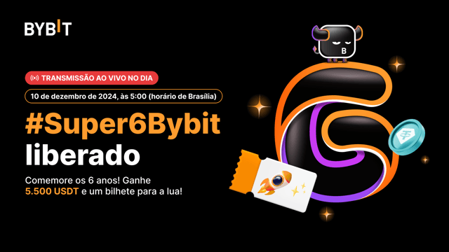 #Super6Bybit liberado: Suba de nível com bbSOL e garanta parte de um total de 5.500 USDT!
