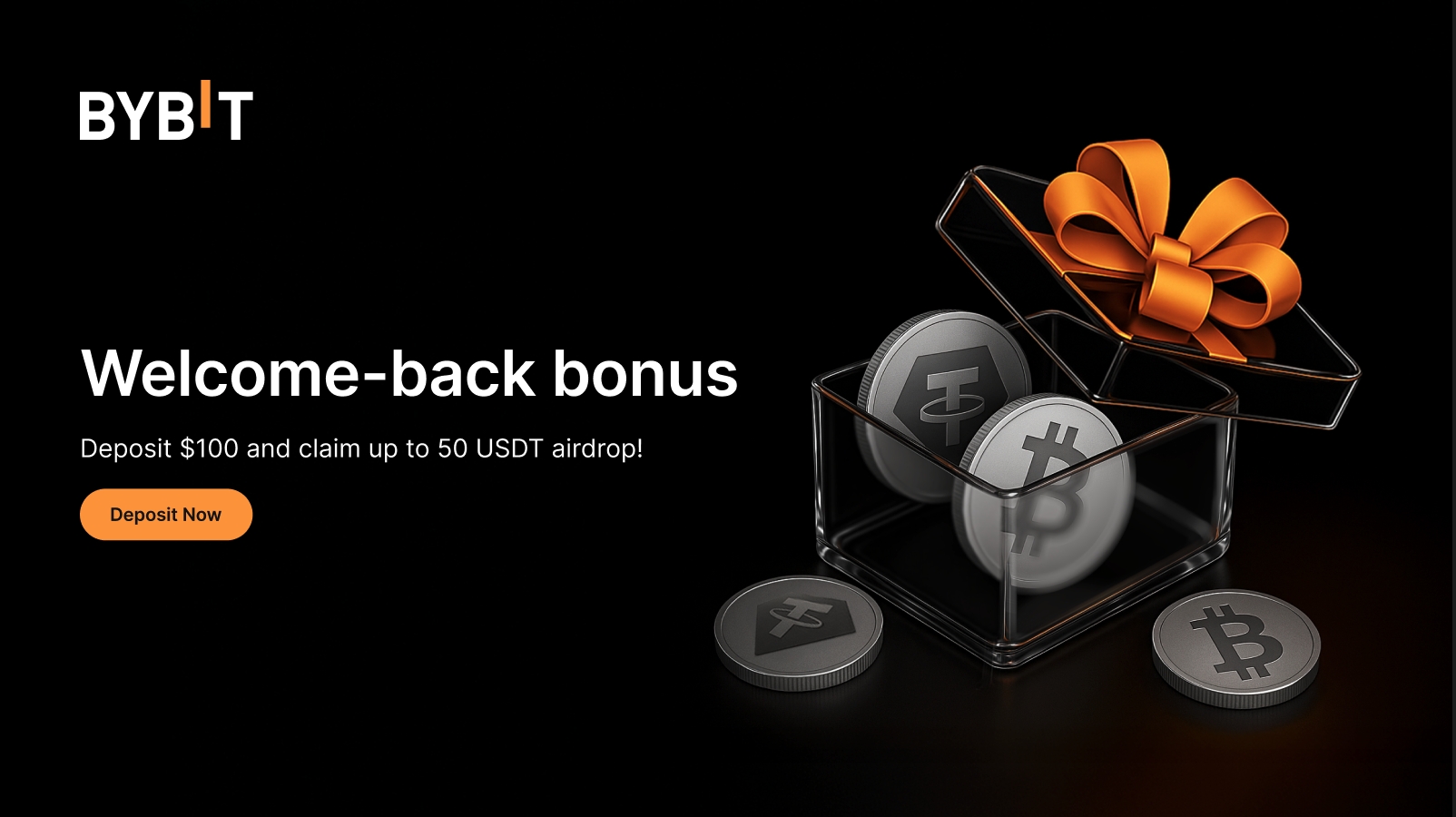 Bybit Announcement | Back in the game? Grab your comeback bonus—up to 50  USDT airdrop!