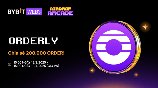 Airdrop Orderly: Chia Sẻ 200.000 ORDER!