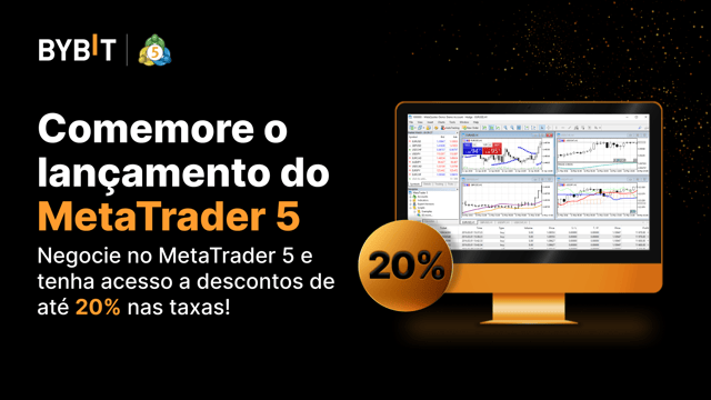 Comemore o lançamento do MetaTrader 5: até 20% de desconto nas taxas do MT5