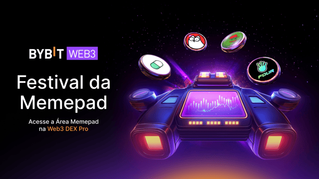 Seja o primeiro a conhecer as Memecoins na Área de Trading Memepad na Dex Pro da Bybit Web3