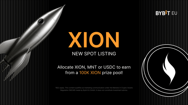 First Launchpool in Bybit EU: Use XION, MNT or USDC to earn a share of 100,000 XION!
