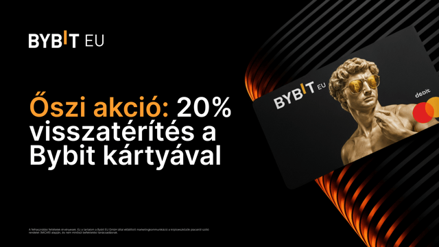 🍂 Őszi akció: 20% visszatérítés a Bybit kártyával