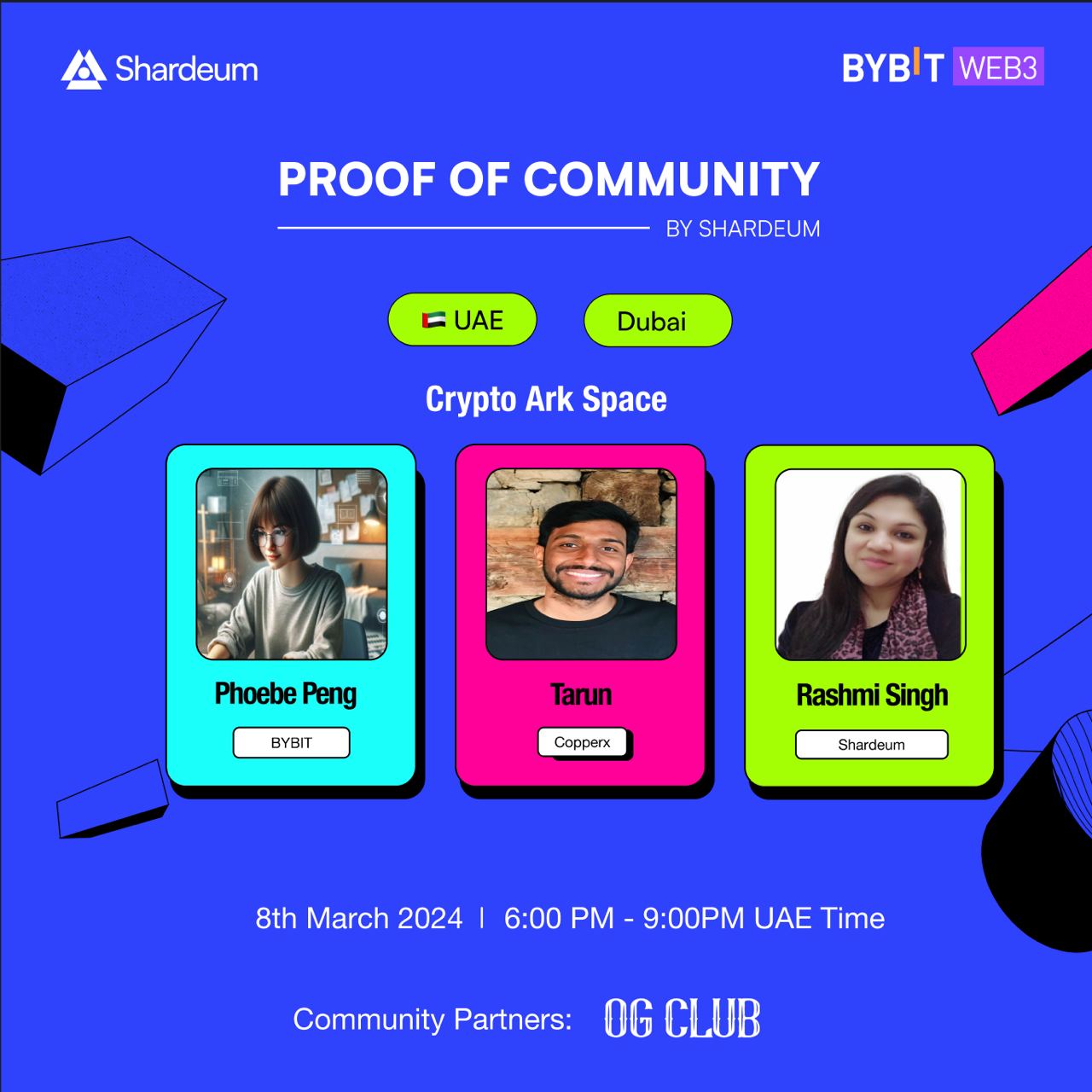 Bybit Announcement | Crypto Ark Space Event: Join Shardeum & Bybit Web3 for  an Evening of Web3 Community & Innovation!