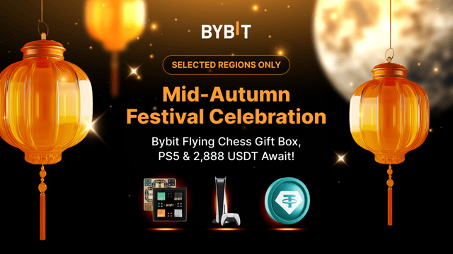 [Selected Regions Only] Mid-Autumn Festival Celebration: Bybit Flying Chess Gift Box, PS5 & 2,888 USDT Await!
