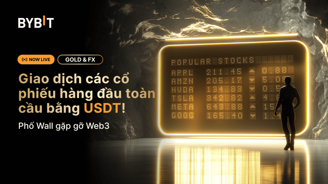 Vàng & FX Bybit hiện hỗ trợ giao dịch cổ phiếu: Khám phá thị trường mới!