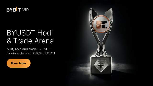 Enter the BYUSDT HODL and Trade Arena: 858,670 USDT up for grabs!