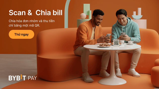 Tính năng Bybit Pay mới: Chia bill bằng mã QR