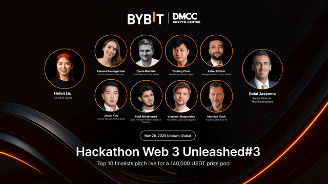 DMCC Crypto Centre x Bybit Web3 Unleashed #3: Meet the speakers and judges in Dubai