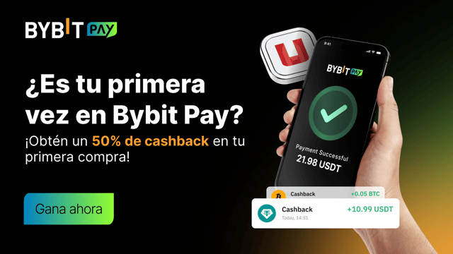 🎉 [Bybit Pay x Uquid] Cashback al instante: ¡Consigue hasta un 50% de cashback en tus compras! 💰