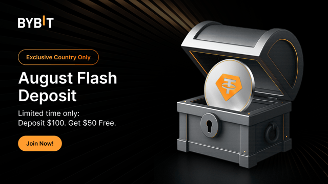 Flash Deposit: Deposit $100 & Get $50 for Free!