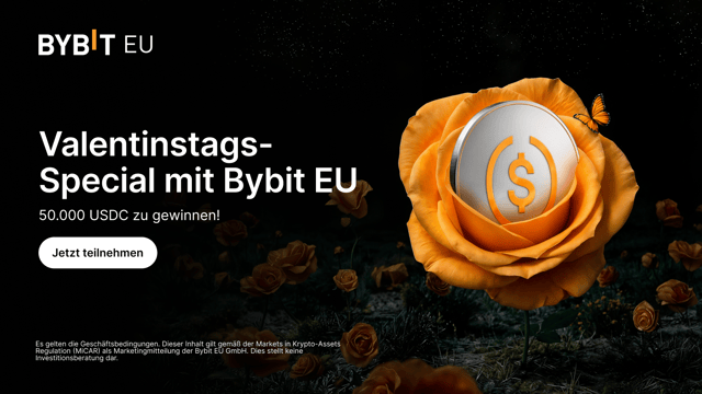 Valentinstags-Special mit Bybit EU 50.000 USDC zu gewinnen!