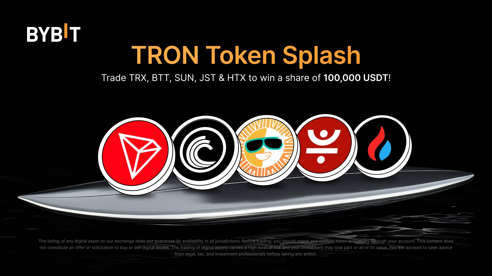 Bybit Announcement | TRON Token Splash: Grab a share of the 100,000 USDT  prize pool