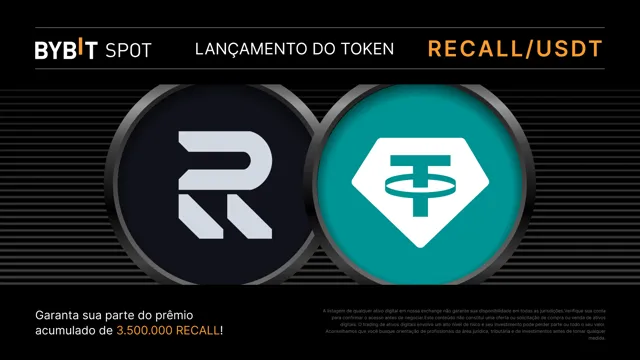 Recall Token Splash: Garanta parte do prêmio total de 3.500.000 RECALL!