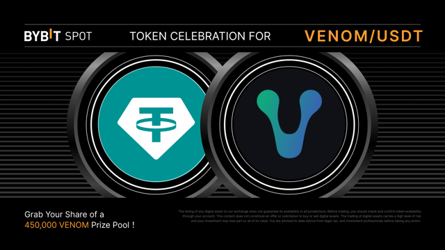 VENOM Token Splash: Trade to win your share of the 450,000 VENOM prize pool