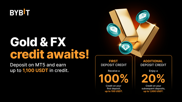 【Event Ends】💰 Unlock your Gold & FX trading potential on Bybit and grab up to 1,100 USDT in credit!