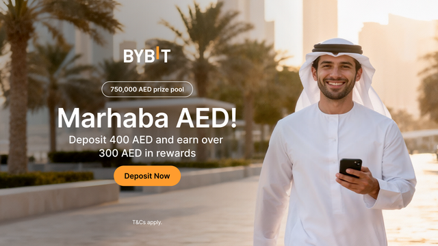 Bringing AED bank deposits to Bybit: Start with an AED deposit and earn from 750,000 AED!