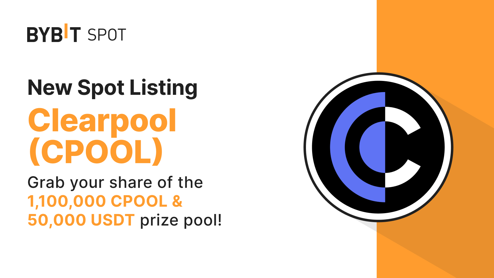 Bybit Announcement | New Listing: CPOOL/USDT — Grab a Share of the  1,100,000 CPOOL & 50,000 USDT Prize Pool