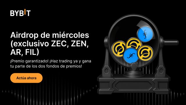 Airdrop de los miércoles: ¡recompensa garantizada! Haz trading con AR, FIL, ZEC y ZEN para ganar tu parte de los dos fondos de premios.