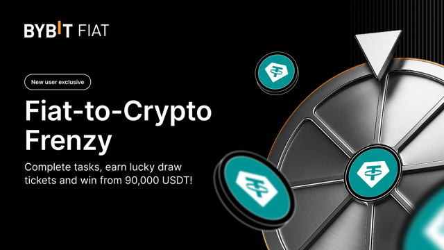 [New user exclusive] Fiat-to-Crypto Frenzy: Complete tasks and win your share of 90,000 USDT!
