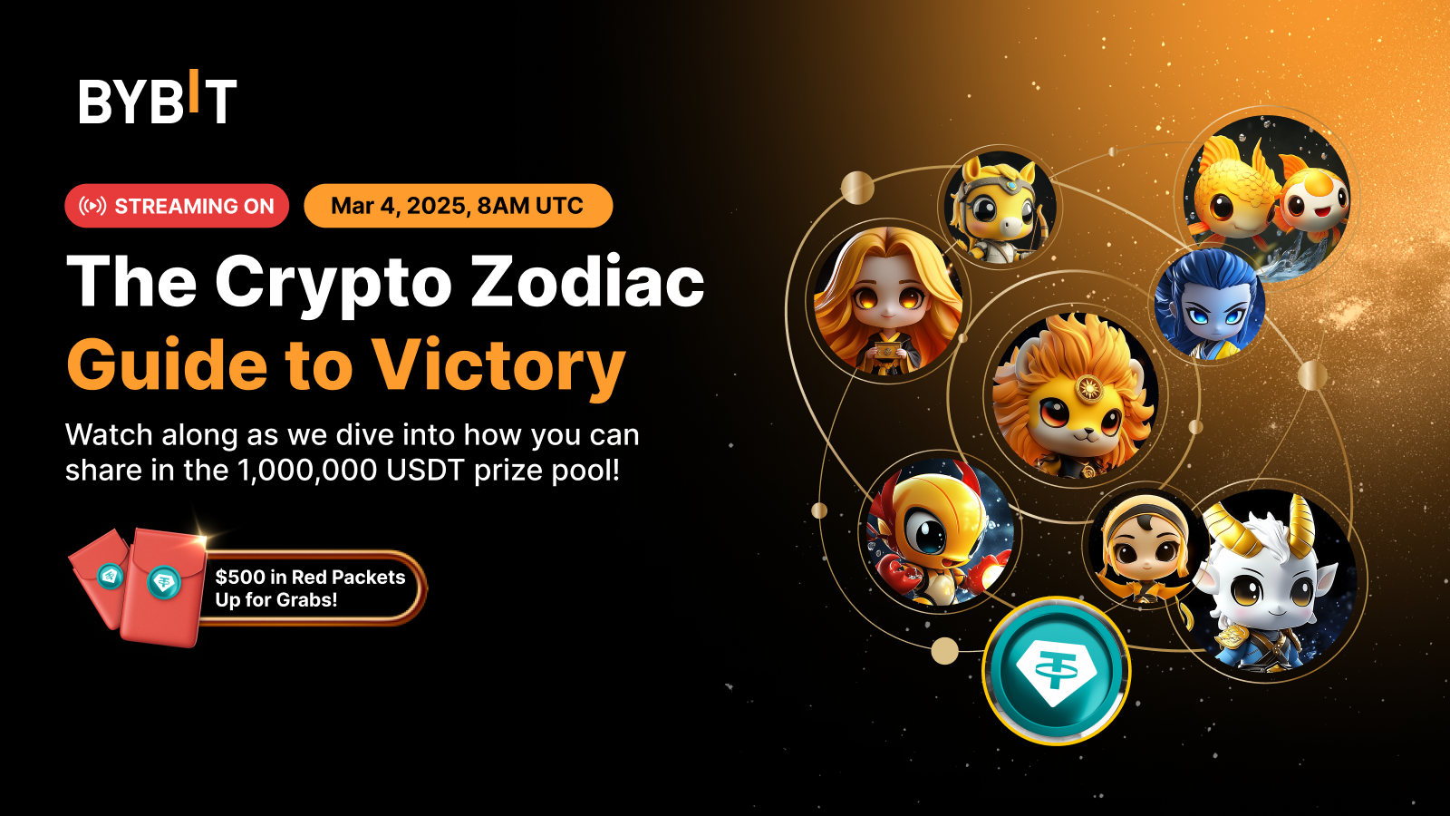 Bybit Announcement | [Livestream] The Crypto Zodiac League Begins – Which  Sign Will Take the Throne of Trading?